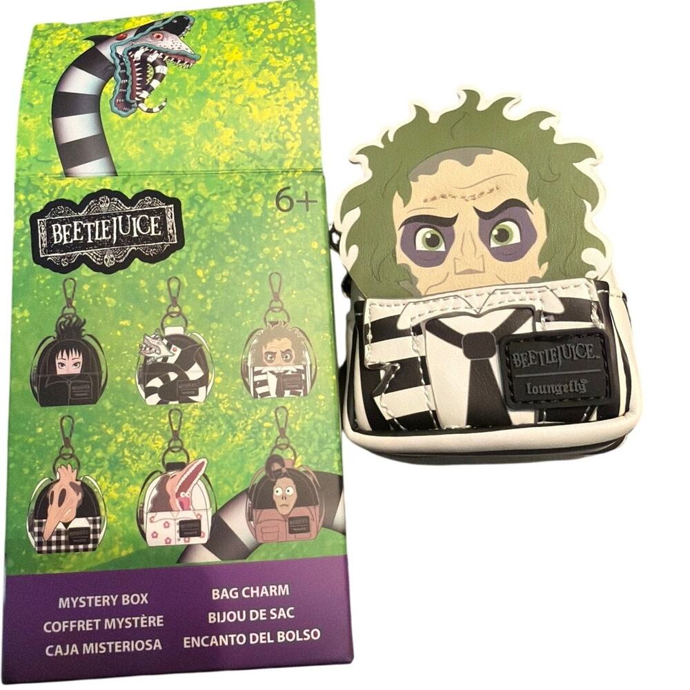 Loungefly BeetleJuice Mystery Bag Charm (Beetlejuice) New with Box